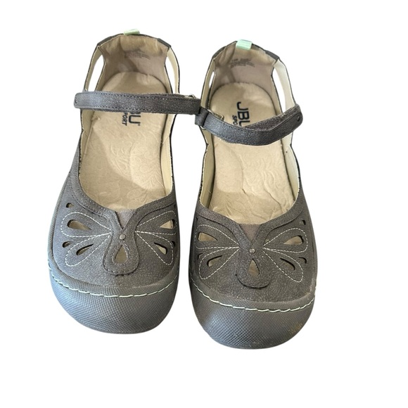 JBU Shoes - JBU Charcoal Cut-Out Mary Jane Flats